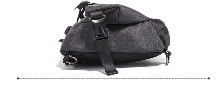 Для мужчин сумки груди Anti Theft путешествия Для мужчин один плечевой ремень через плечо сумки водонепроницаемый зарядка через usb пакет рюкзак