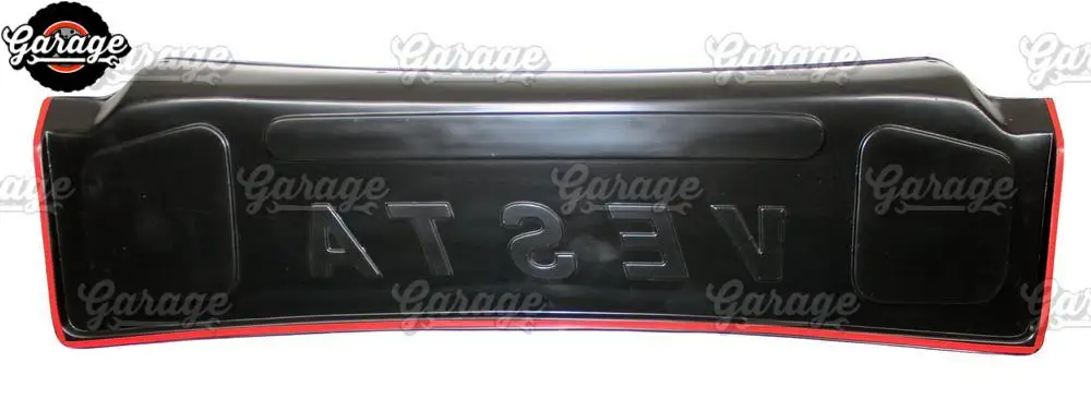 Защита крышки багажника для Лада Веста-АБС пластик отделка Аксессуары крышка защитная накладка в багажнике автомобиля Стайлинг тюнинг