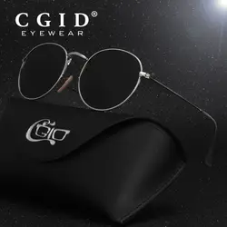 Cgid классические маленькие круглые зеркальные солнцезащитные очки объектив солнцезащитные очки для Для женщин E47