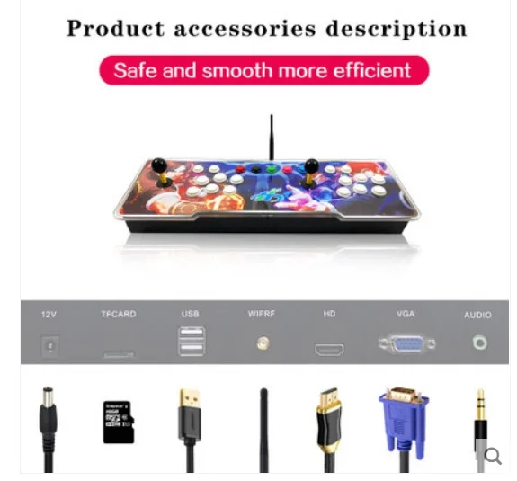 

Double Arcade Joystick TV Game Box Arcade Video Game Machine player
