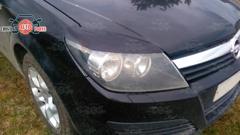Брови для Opel Astra H 2004 ~ 2014 фар cilia пластиковые молдинги украшения отделка Стайлинг