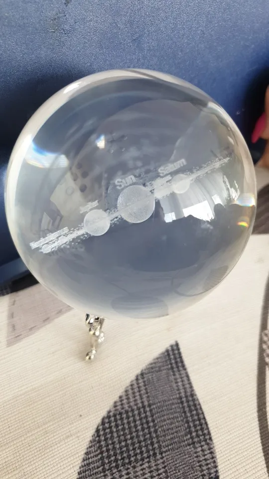 3d Solar System Crystal Ball