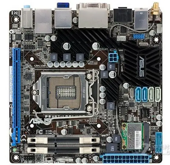 Mini-ITX HTPC 17*17 разъем LGA 1155 USB3.0 SATA3.0 для ASUS P8H67-I DELUXE настольная материнская плата H67 i3 i5 i7 DDR3 б/у материнская плата