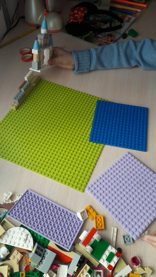 DIY Dots Base Plate Compatible Legoing figures Building Blocks Toys