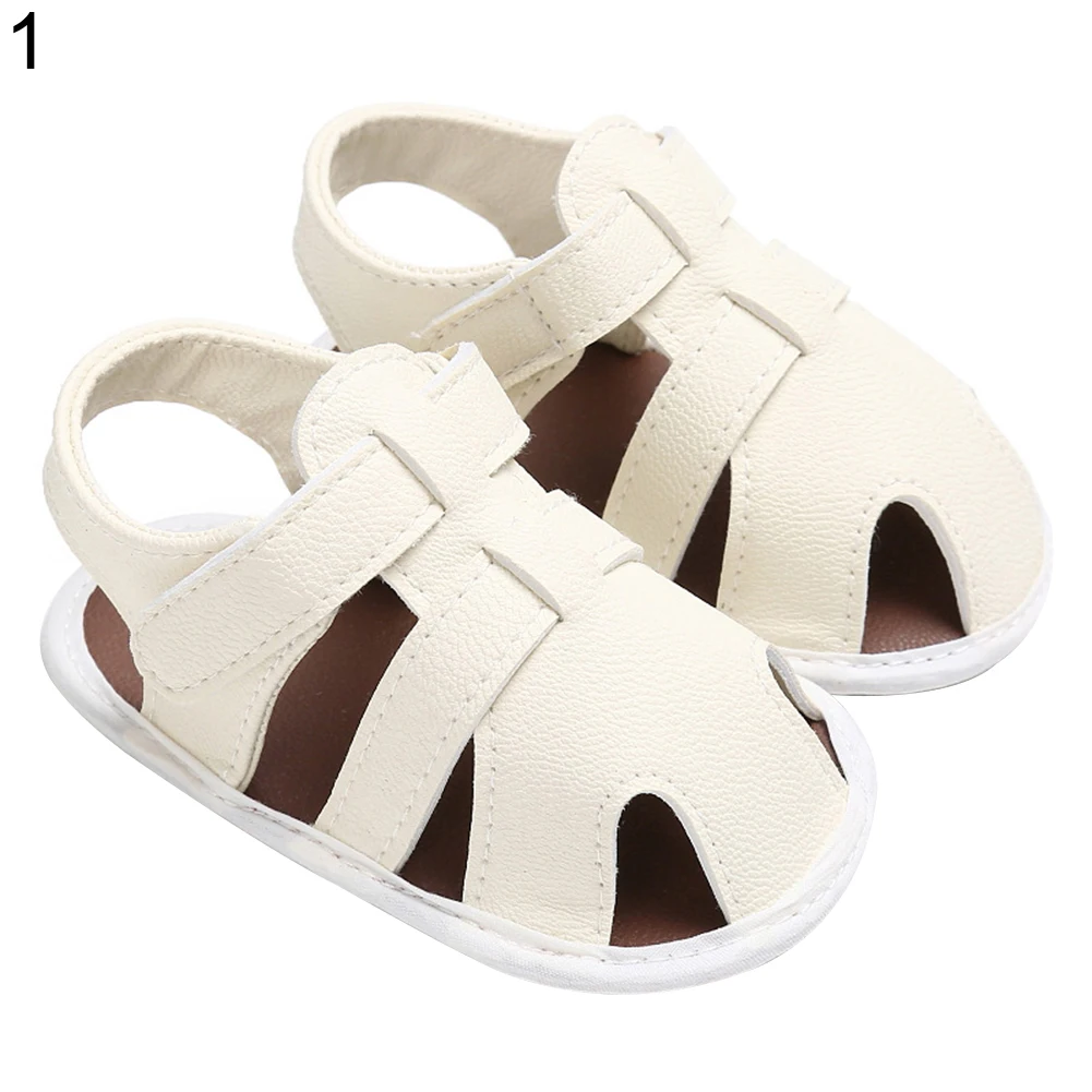 Infant Baby Boys Summer Anti Skid Faux Leather Toddler Sandals
