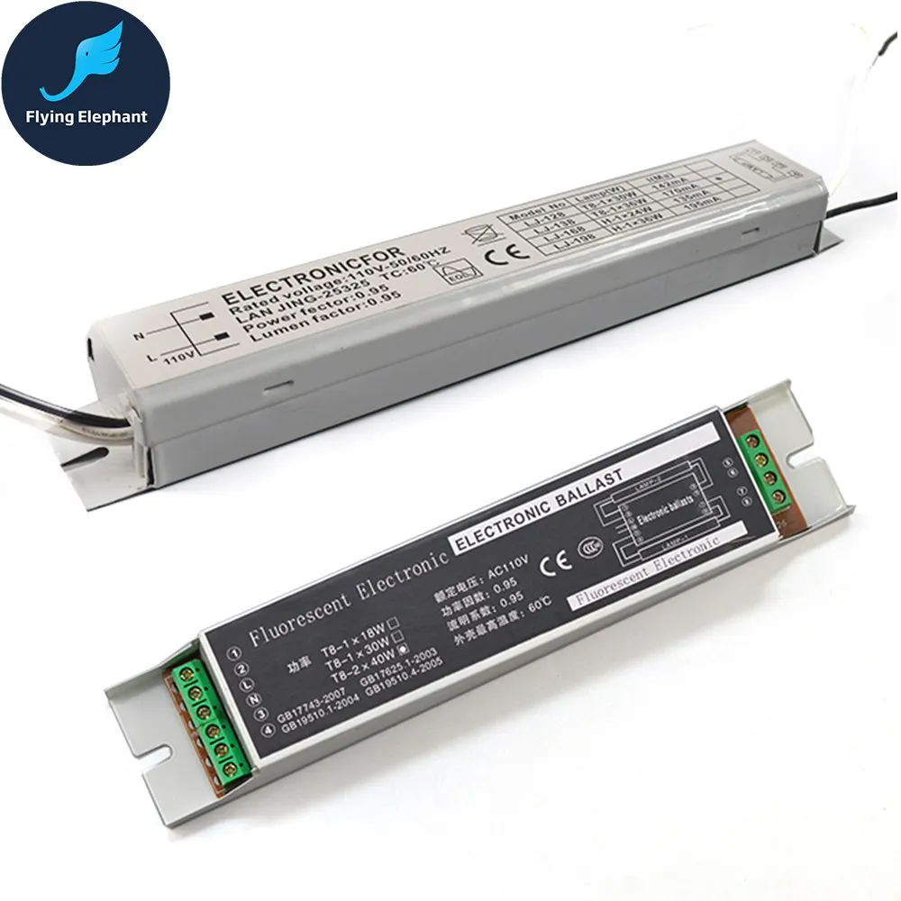 110V Electronic Ballast T8 Fluorescent Lamps 1X18W/24W/30W/36W 2X18/20W