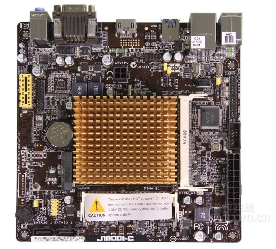 Для ASUS J1800I-C J1800 MINI-ITX HTCP материнская плата DDR3L 17*17 J1800 двухъядерный процессор