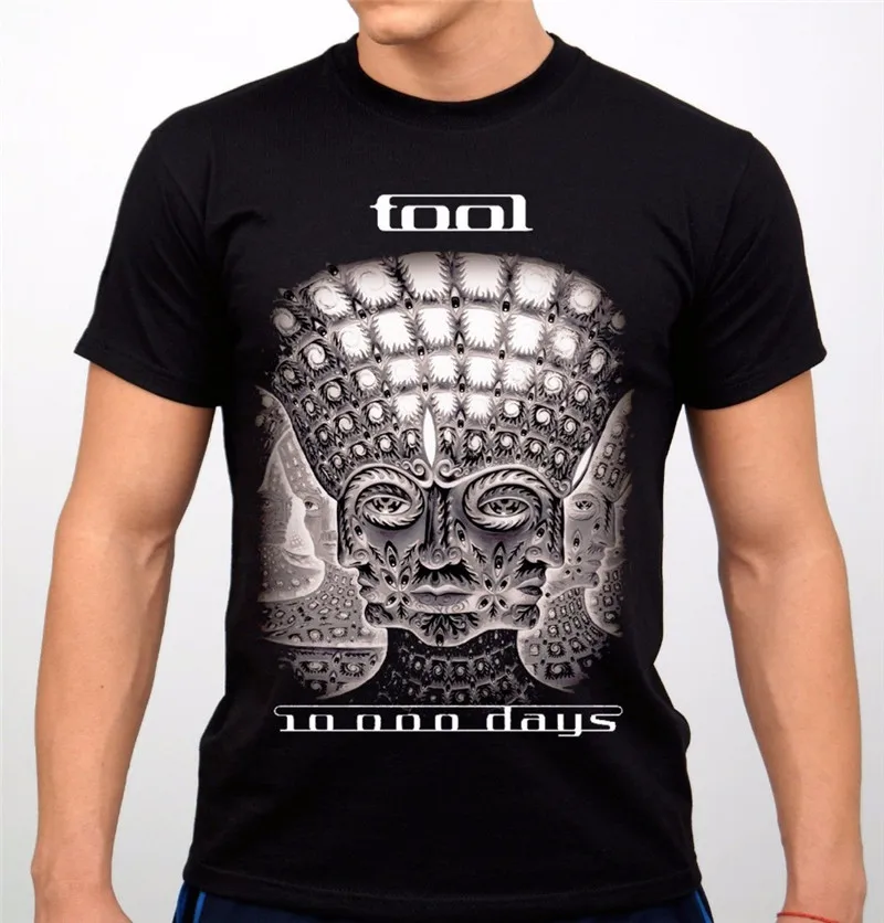 Funny Shirts O Neck Men Short Sleeve Tall Sleeve Tool Rock Band T Shirt