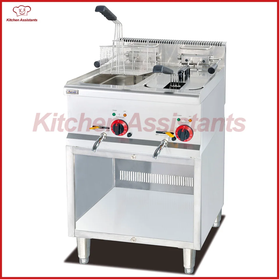 

EH685T Free standing 16L commercial counter top stainless steel potato large capacity chicken fryer machine with basket