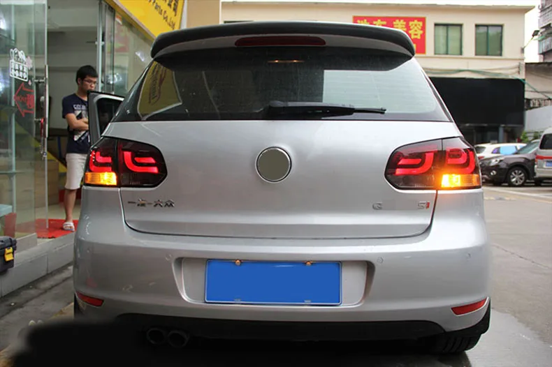 Набор для автостайлинга для Volkswagen Golf 6 R20 2009-2013 задние фонари светодиодный задний фонарь светодиодные задние фары DRL+ тормоз+ Реверсивный+ сигнальный фонарь