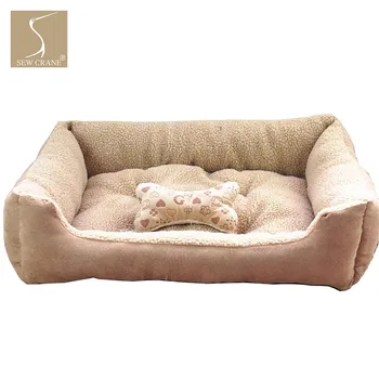 

Pet Lamb velvet Puppy Cuddle Removable Cushion Dog Warm Winter Washable Cat Sleeping Bed