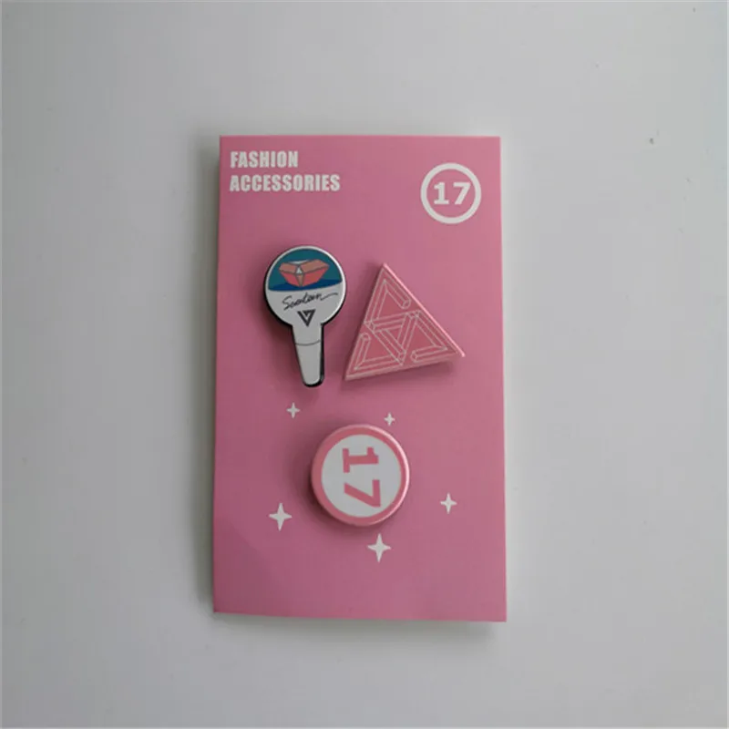

3PCS/SET CARAT Kpop SEVENTEEN 17 Brooches Pin SEVENTEEN JOSHUA WONWOO SEUNGKWAN VERNON Badges Clothing Bags Accessories YG150