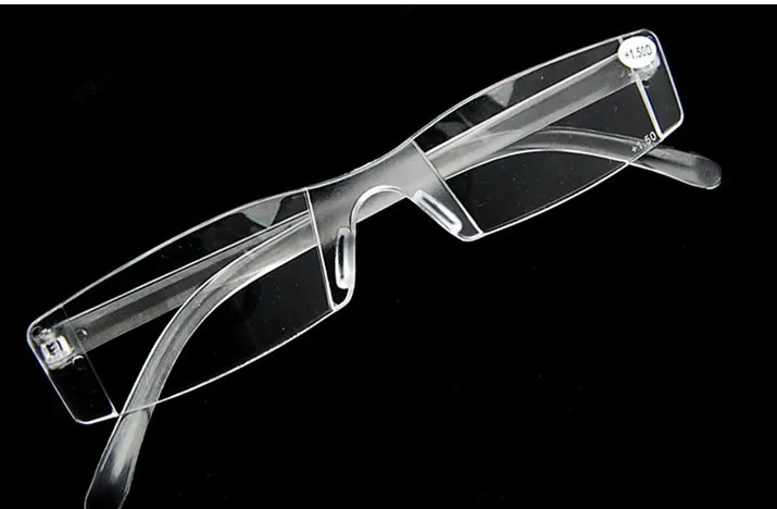 cheap Unisex Presbyopia glasses reading Eyeglasses Clear Rimless