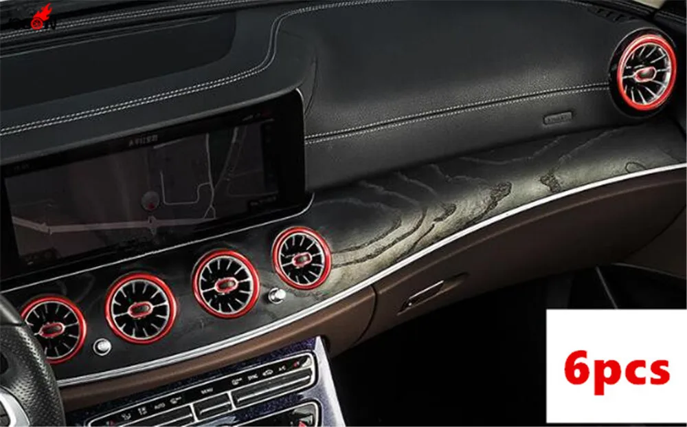 Внутренняя Передняя панель кондиционера вентиляционное отверстие турбо отделка для Mercedes Benz E Class W213 E300 E400 E350