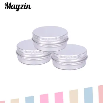 

15ml 15g Small Aluminum Tin Jars Cosmetic lip Balm Eye shadow Metal Tins Empty Container
