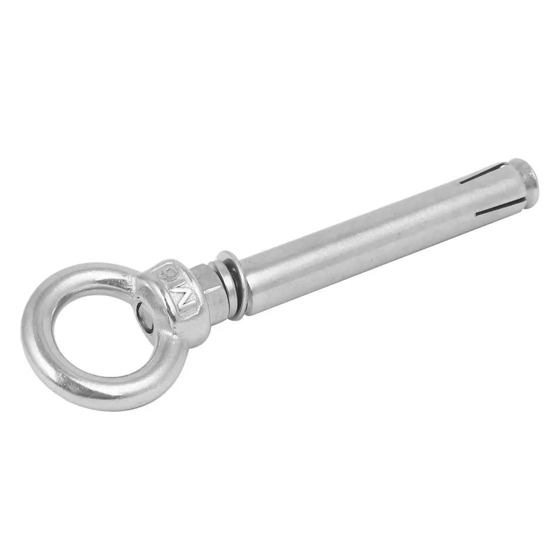 

UXCELL M6 X 80Mm 304 Stainless Steel Ring Lifting Anchor Eye Bolt Expan sion Eyebolt For Fence,Burglarproof Doors And Window Ect