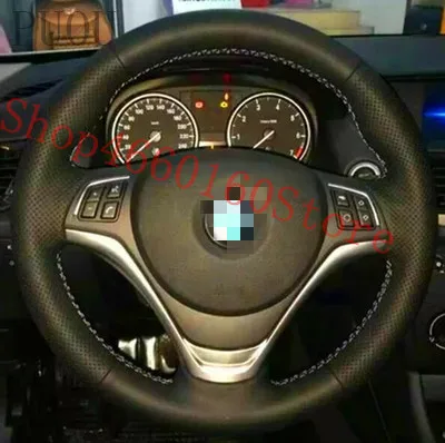 PUOU for BMW X1 Z4 E90 E39 E70 330 special hand sewing steering wheel cover Refurbished Customized,free shipping PUOU for BMW X1 Z4 E90 E39 E70 330 special hand sewing steering wheel cover Refurbished Customized,free shipping