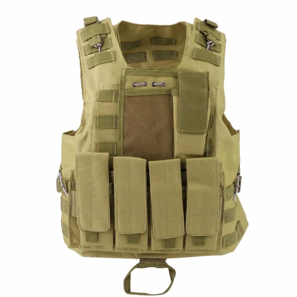 

Amphibious Tactical Military Hunting Combat Assault Plate Carrier Adjustable Vest Top Outdoor Jungle Vest Equipment HOT Sale
