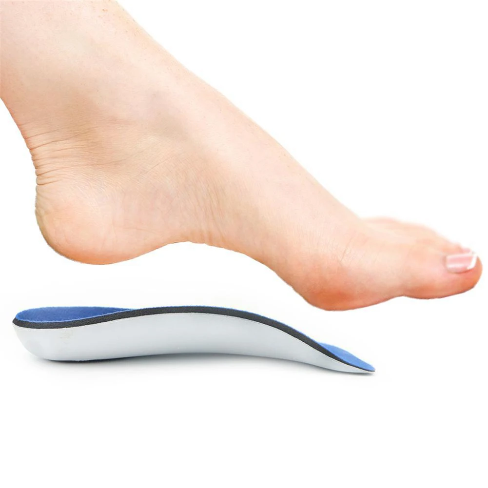 Универсальный тонкий арки и пятки поддерживает ортопедические стельки для обуви ноги корректор инструмент