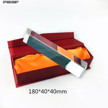 

FGHGF Optical glass prism 180*40*40 Science experiment equipment Rainbow exposure Optical refraction triangle mirror material