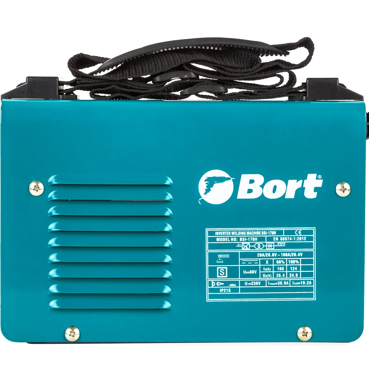 Аппарат сварочный инверторный Bort BSI-170H (Диапазон тока от 10 до 160 А, мощность 4,5 кВт, электроды от 1,6 до 3,2 мм)