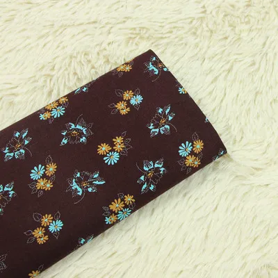 half meter cotton plain pulp fabric gilt flower pure cotton handmade DIY patchwork bag cloth B47 - Цвет: 12