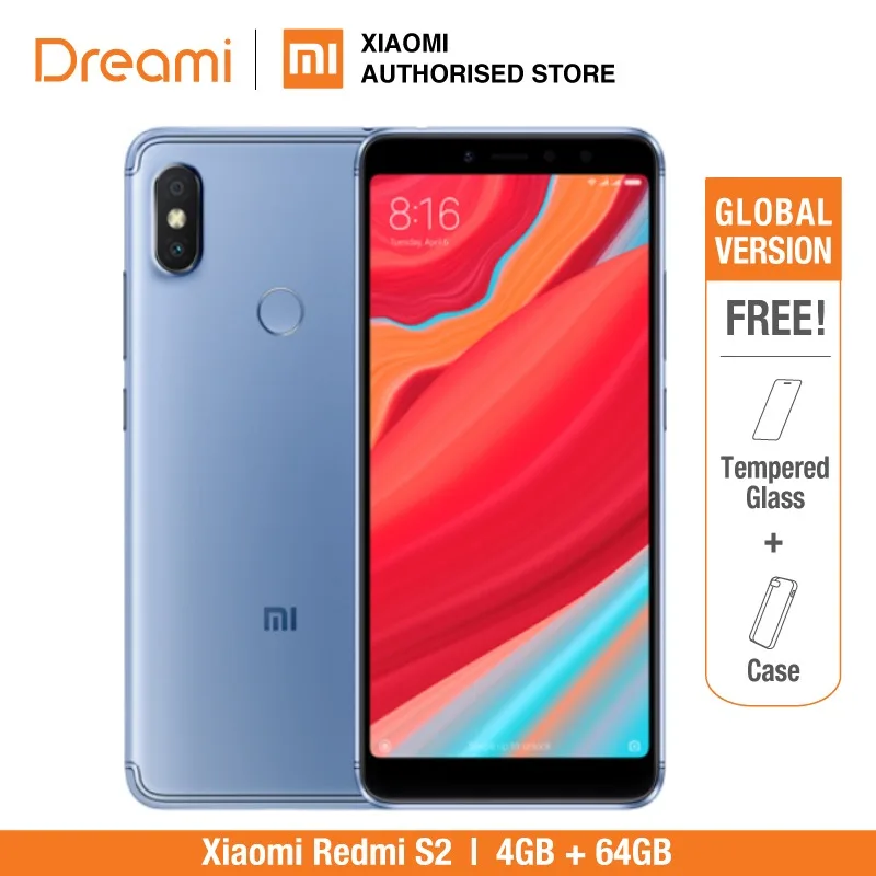 Глобальная версия Xiaomi Redmi S2 64 Гб Встроенная память 4 Оперативная Фирменная