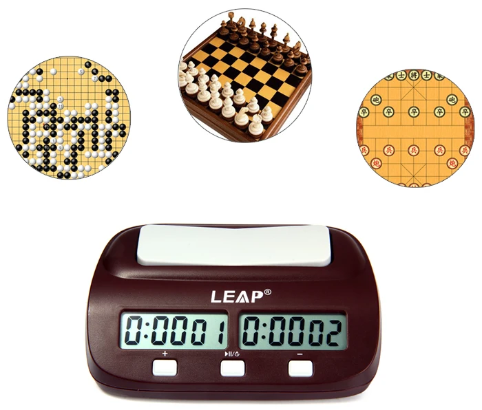 Профессиональные цифровые шахматные часы LEAP с таймером