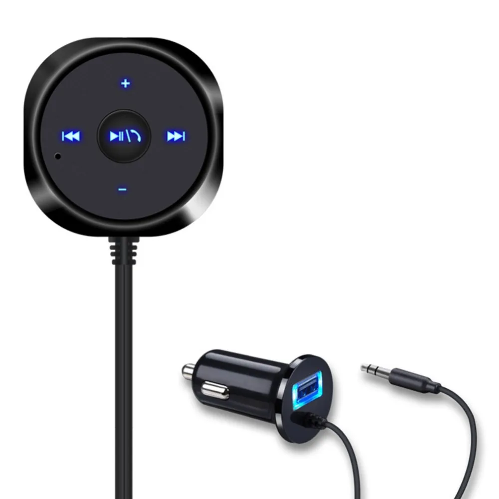

1pcs Car Bluetooth Stereo Music Receiver Kit MP3 Player Hands-free 3.5mm Aux Input 2.1AUSB Speakerphone Auto Charger Car styling