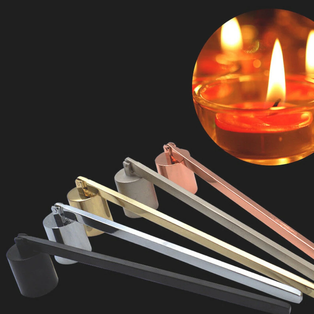 Smokeless Candle Wick Bell Snuffer Home Hand Put Off Tool Kit Candle