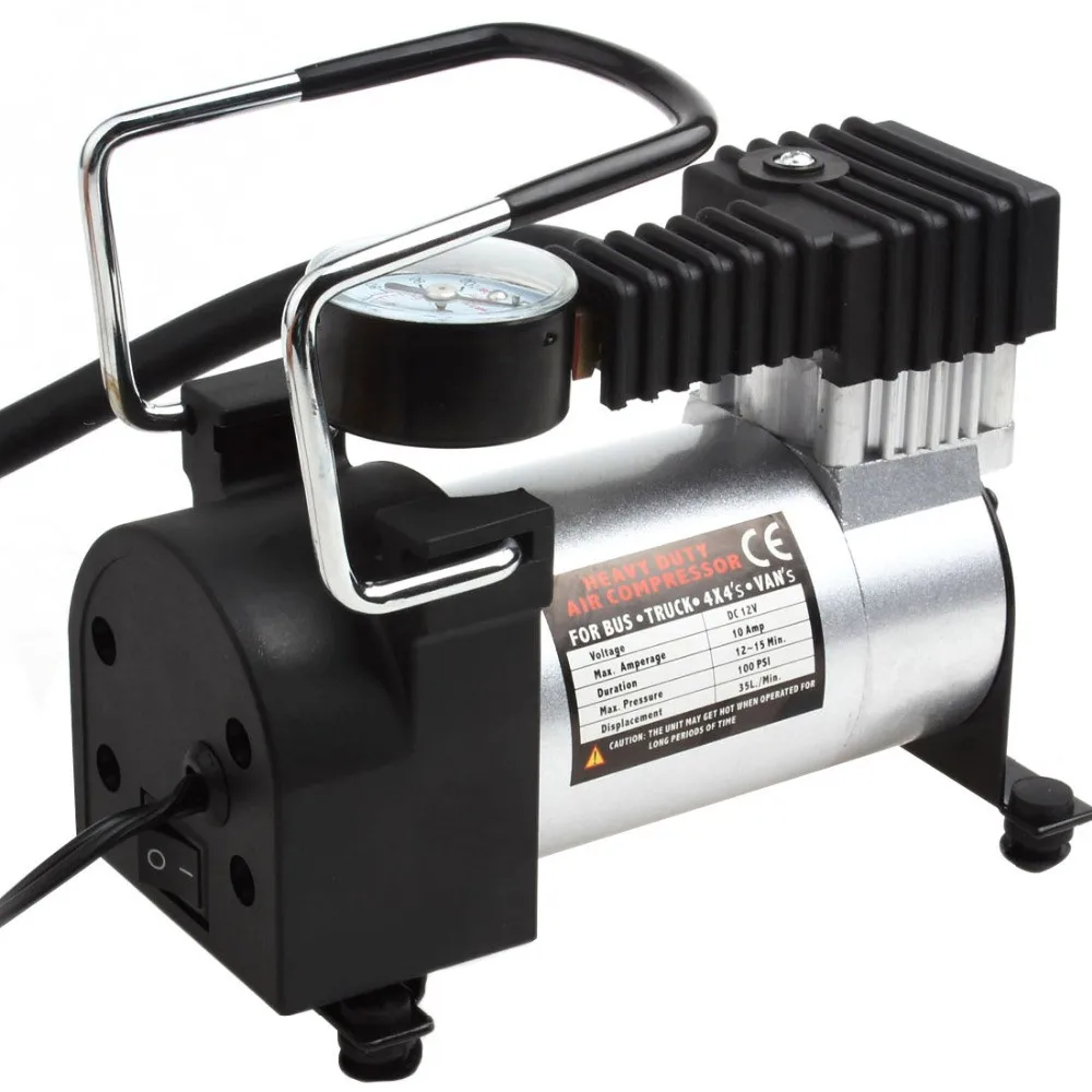 Heavy Duty Portable Air Compressor 12v 140psi 965kpa Pump Electric Tire Inflator Car Care Tool For Suv Crv Bicycle Compressor Air Compressor Heavy Duty Electric Tire Inflatortire Inflator Aliexpress