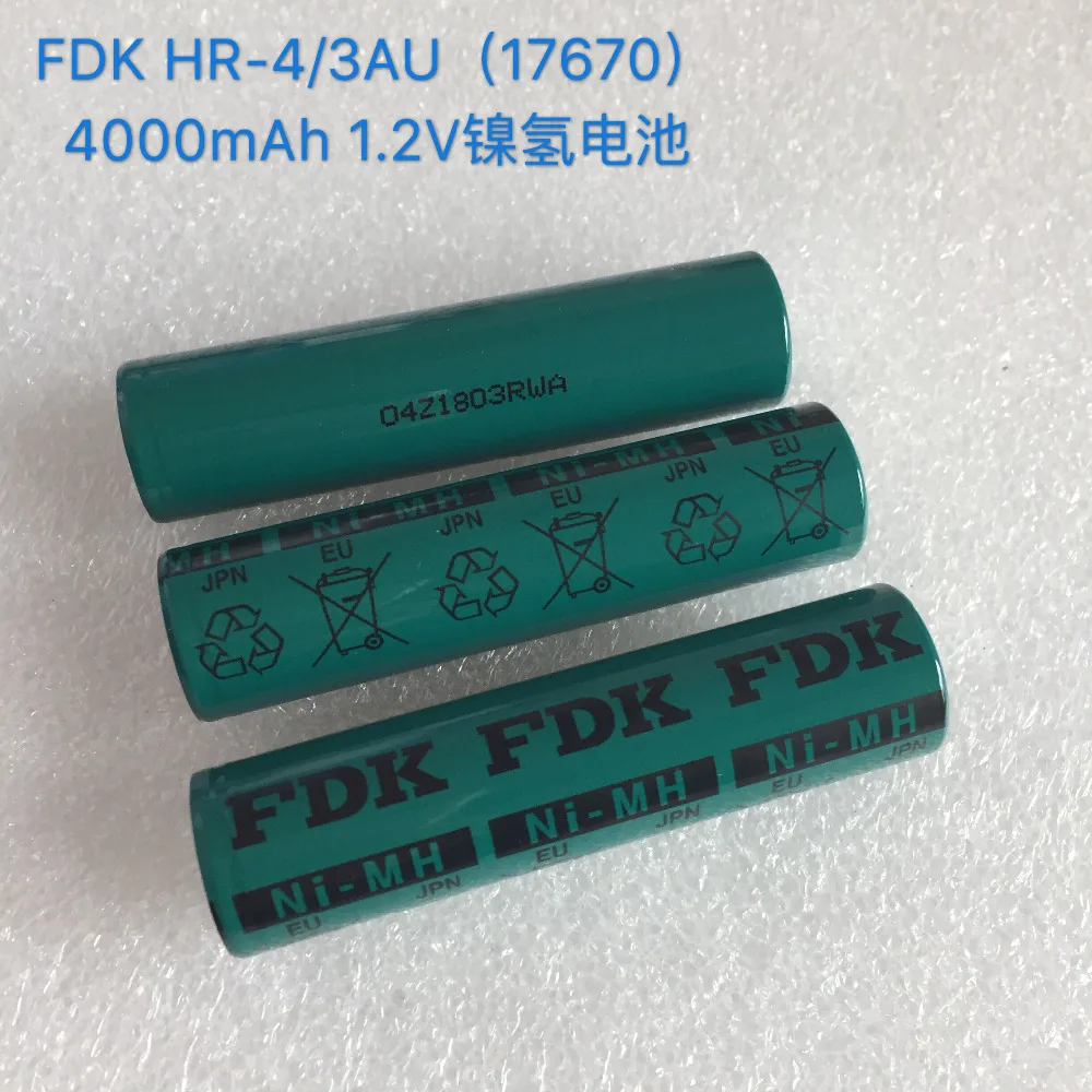 170 шт/лот) 17670 FDK 4/3AU 4000 mah HR-4/3AU NiMH 1,2 V батарея сотового медицинского оборудования e электроинструменты батарея