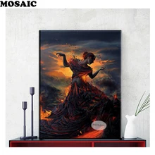 Полная Алмазная вышивка в африканском стиле на высоком каблуке Сделай Сам алмазная живопись настраиваемый вышивки крестом Наборы 5D изображение из бусин домашний декор B228