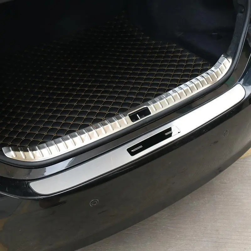 

Trunk Rear Panels Foot Pedal exterior automovil car styling bright sequins mouldings trim 14 15 16 17 FOR Toyota Levin