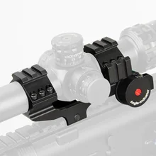 Тактический двойное кольцо 30 мм/25,4 мм прицелы Маунт Уивер с креплением для крепления аксессуары для ванной комнаты с рельс и пузырьковым уровнем для спускового механизма GZ240188