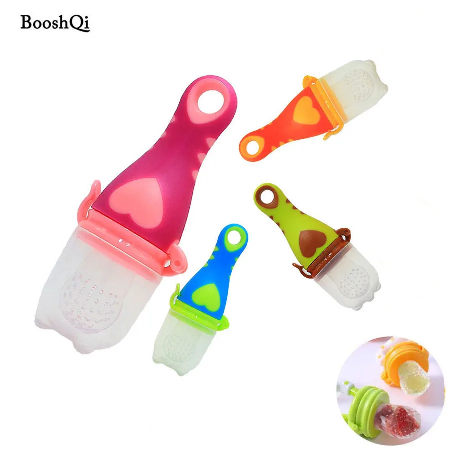 

4pcs/lot New Baby Pacifier Food Feeder Silicone Fresh Fruits Vegetable Nibbler Feeding Safe Kids Nipple Teat Pacifier Bottles