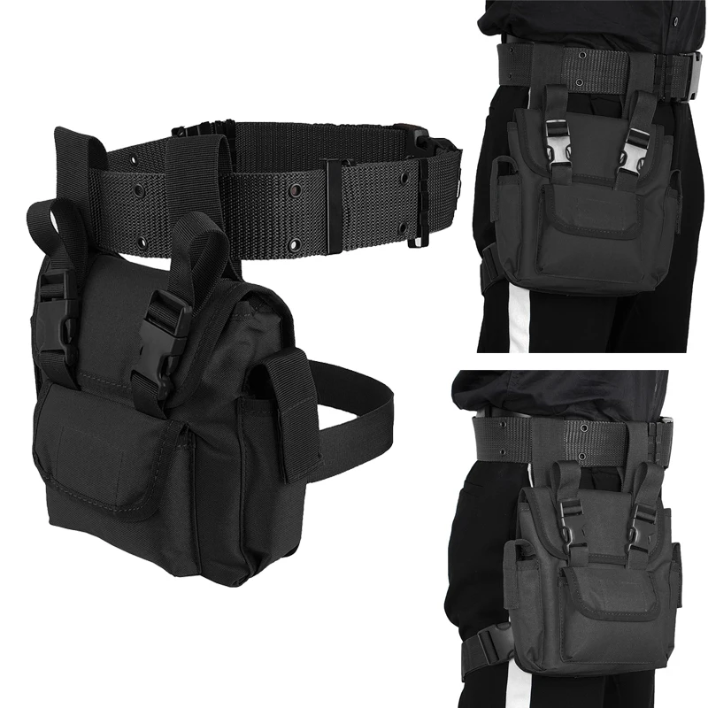 Tactical Military Drop Leg Pouch Panel MOLLE EDC Utility Gadget Pouch