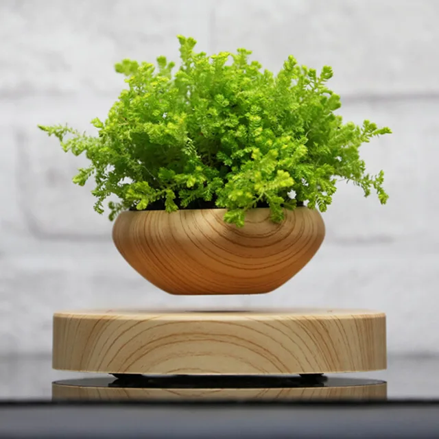 3Pcs/Set! Magnetic Levitation Air Floating Bonsai Plant Pot Mini Plastic Flower Sky Plant Pot Succulent Plant Pot U.S. Regula