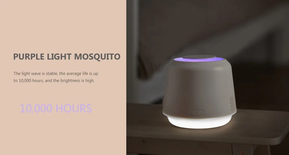 Xiaomi Mosquito Killer лампа USB Электрический Противомоскитный репеллент лампа ловушка лампа для уничтожения насекомых фиолетовый свет killer light для дома