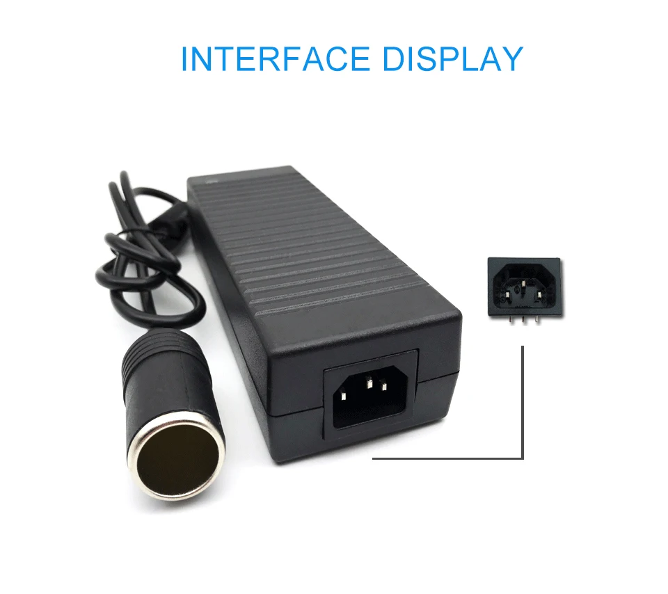 Newest Arrival 12V 10A Car cigarette lighter Power AC adapter for Air pump Vacuum cleaner DC Power Converter Adaptor Inverter (6)