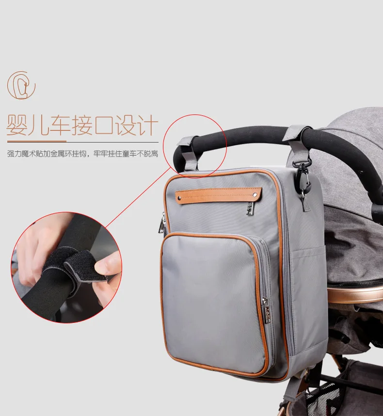 Aboutbaby Мумия материнства Baby Care подгузник сумка бренда большой Ёмкость Детские Сухо Мокро сумка дизайнер путешествия рюкзак кормящих пеленки мешок