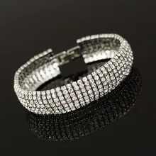 2017 Fashion Crystal Bracelet Vintage Luxury Exquisite Rhinestone Shining Bracelet Woman Jewelry