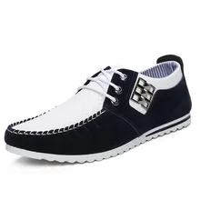 Nueva Niza Primavera Otoño Hombres Zapatos Casuales Masculinos Calzado Para Hombres Zapatos Planos de Cuero de Moda de Los Hombres de Moda Hombre P58