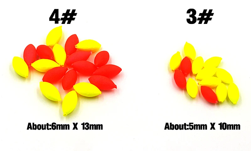 MNFT 100 шт. пластиковый Овальный поплавок для ловли нахлыстом, индикатор удара, мини ударные плавающие бобы, рыболовные аксессуары, без стопор