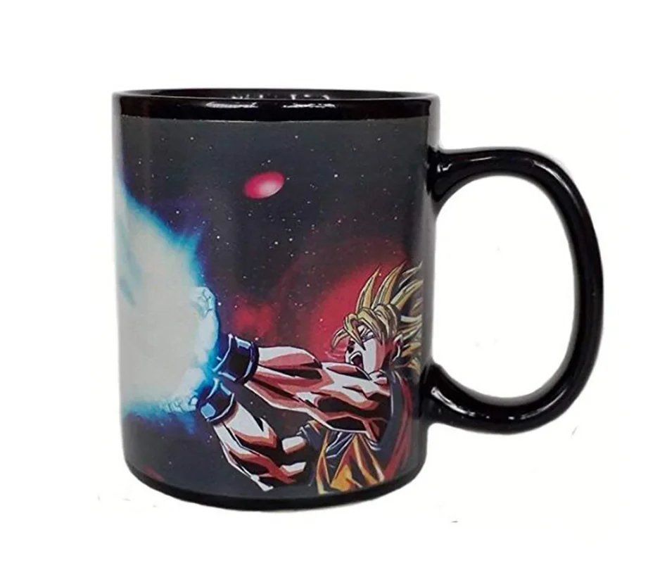 buy Kamehameha Goku Mug Heat Reactive Coffee Cup Dragon Ball Z Mug Colored Changing Ceramic Magic Cups