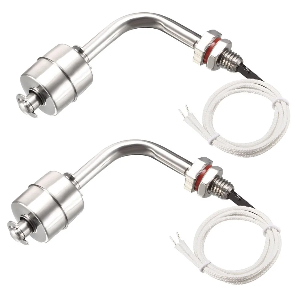 

UXCELL 2pcs Stainless Steel Float Switches M10 90/165mm Fish Tank Vertical Liquid Water Level Sensor Switch Accessories Supplies