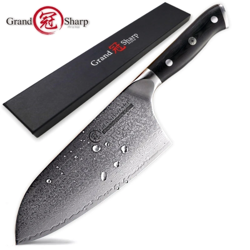  Damascus Cleaver Knife 7.2 Inch VG10 Japanese Damascus Steel Professional Butcher Tools 67 Layers C - 32934439545