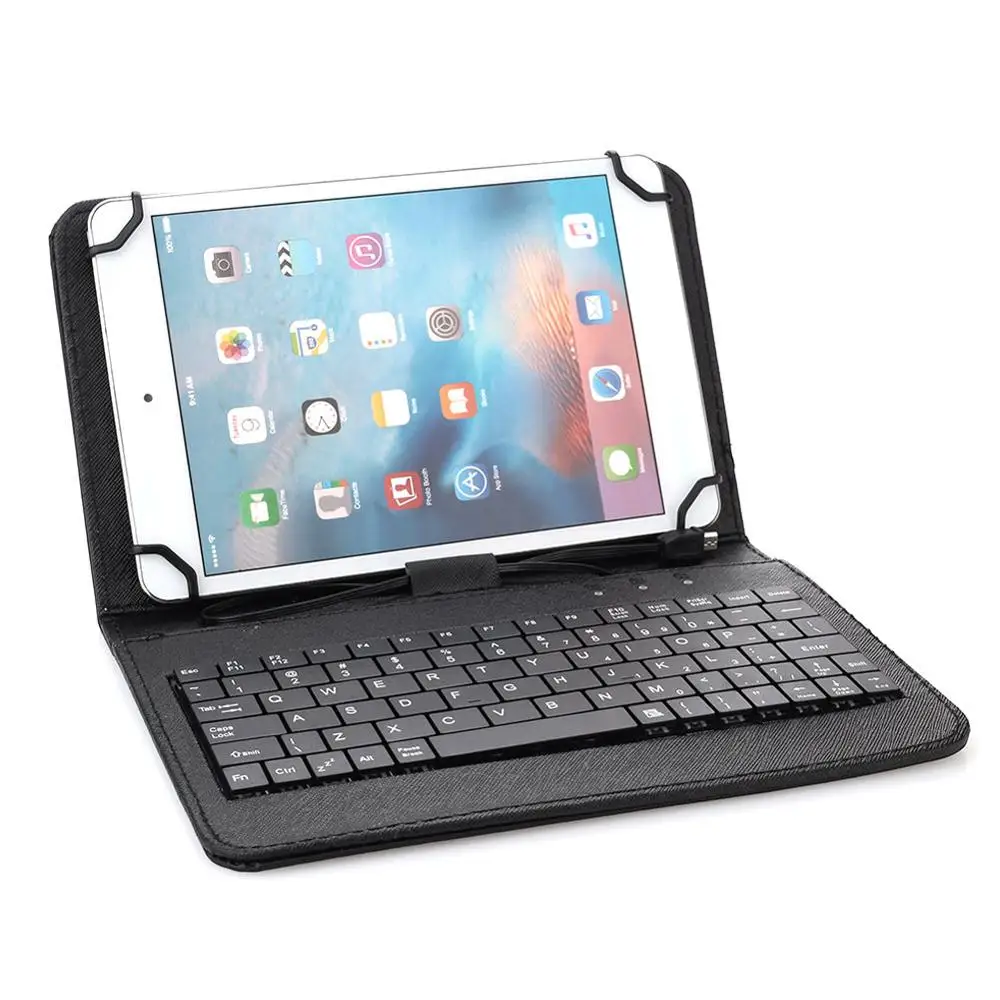 

9/10.1 Inch Keyboard with Cover Windows Universal Tablet Case Rechargeable PU+ABS Tablet IOS Ultra Thin for Android