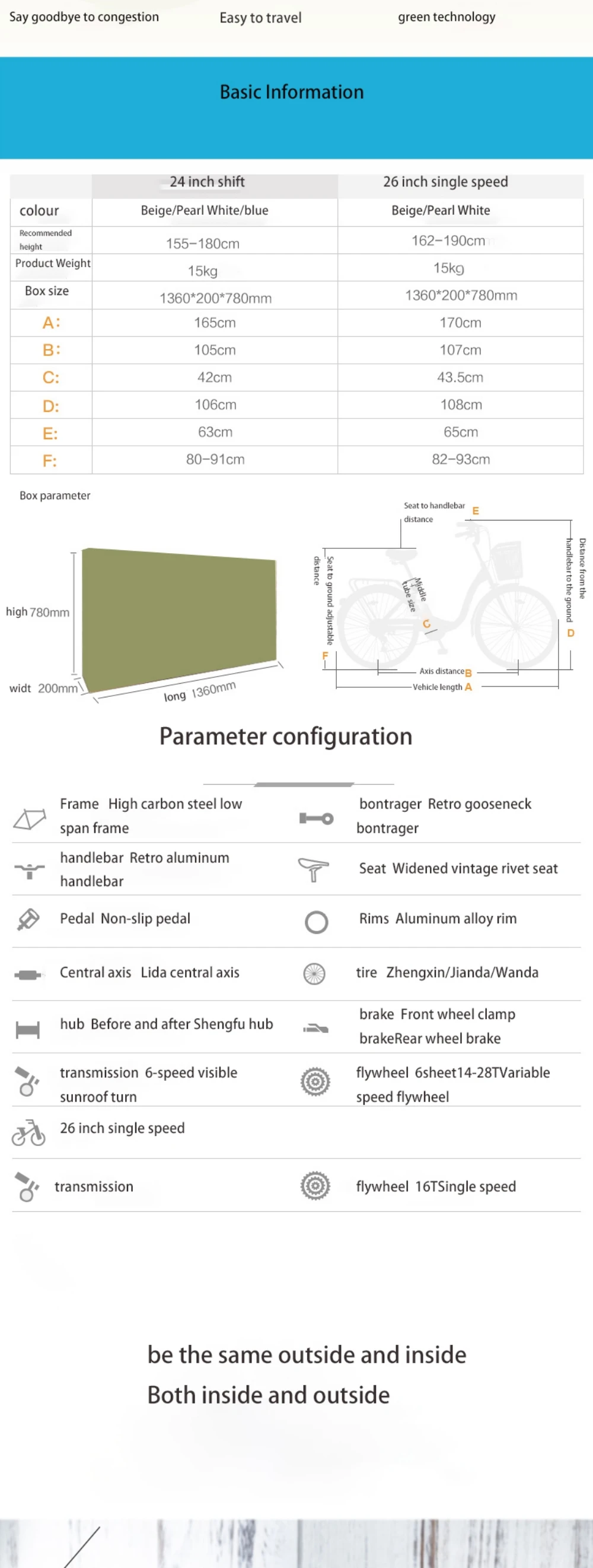 Clearance Adult Lady Commute Ordinary Lightweight 24 And 26 Inch Speed Shift High Carbon Steel Bicycle 0