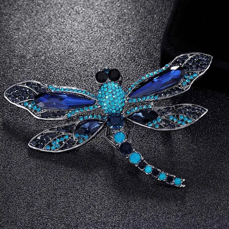 Donia jewelry dragonfly Brooch rhinestone shiny lady brooch Accessories